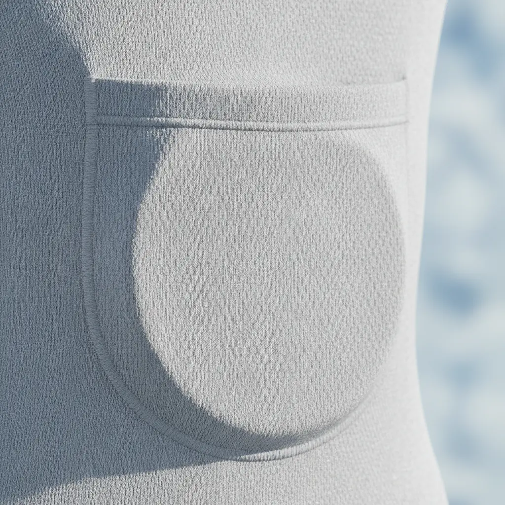Close up of seamless fabric pocket
